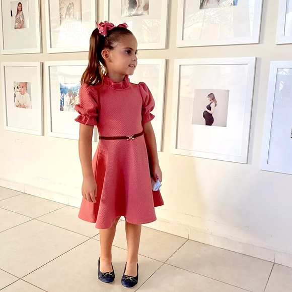 Janie and Jack The Equestrian Chic Dress in Mauvewood Janie and Jack The Equestrian Chic Dress in Mauvewood